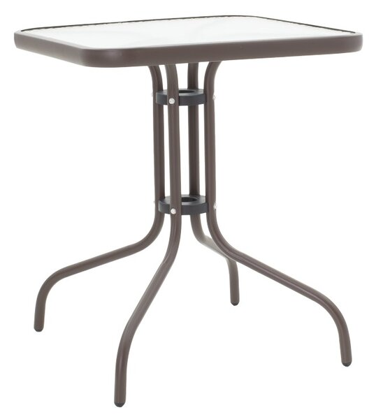 Set masă și scaune de exterior, 3 Piese, Model Watson-Sussie, Maro, 60x60x70 cm