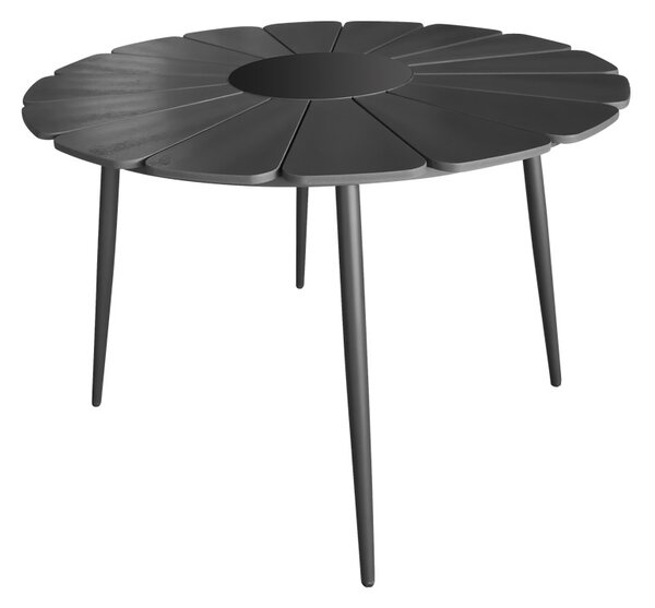 Set masa si scaune Pinap-Dashiell, Pako World, 5 piese, Negru, 110x110x74 cm