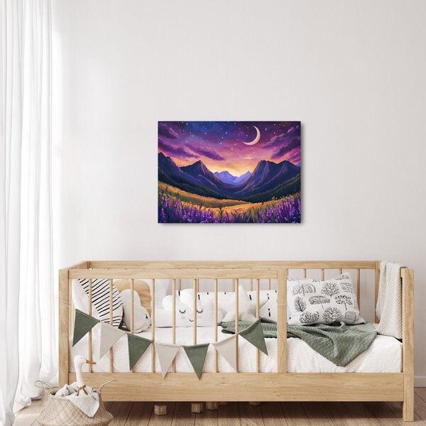 Tablou - Peisaj violet (70x50 cm)