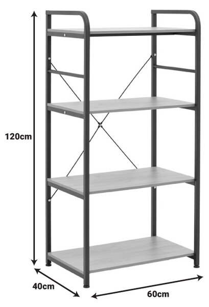 Raft de podea Depo, Pako World, MDF, Alb, 60x40x120 cm