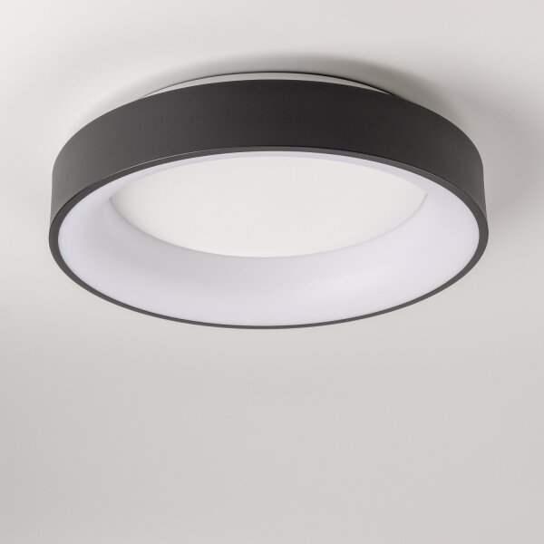 Brilagi - Lampă de tavan LED dimmabilă 40W/230V 3000-6500K neagră + telecomandă