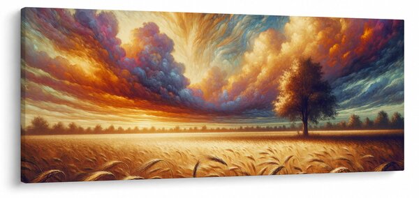 Tablou – Arbore pe câmp (120x50 cm)