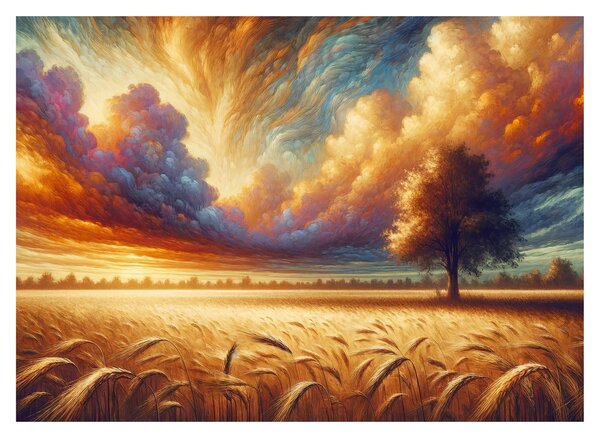 Tablou – Arbore pe câmp (70x50 cm)
