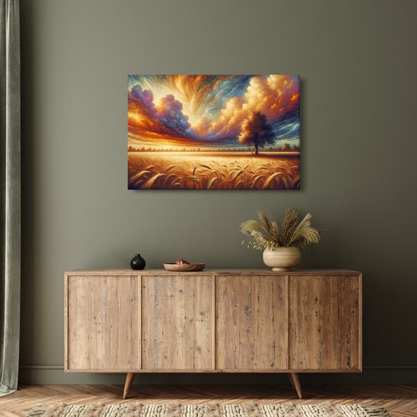 Tablou – Arbore pe câmp (90x60 cm)