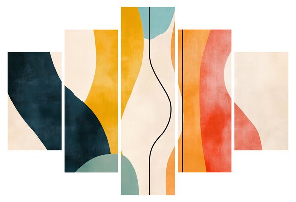 Tablou - Ilustrație colorată minimalistă II. (150x105 cm)