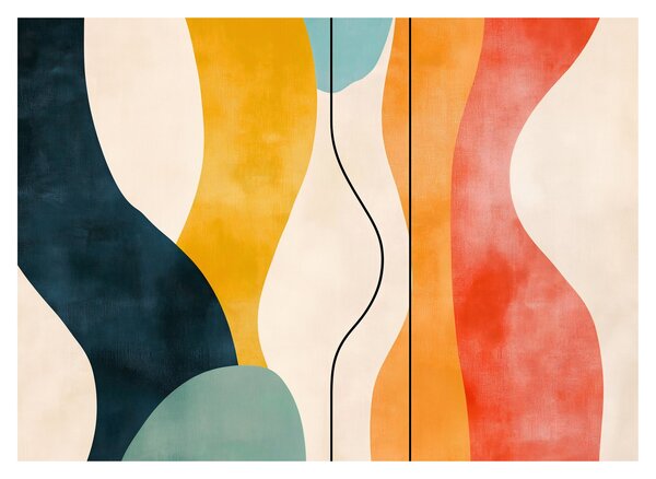 Tablou - Ilustrație colorată minimalistă II. (70x50 cm)