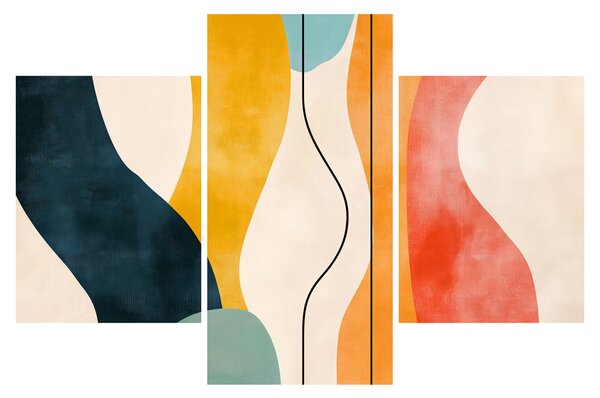Tablou - Ilustrație colorată minimalistă II. (90x60 cm)