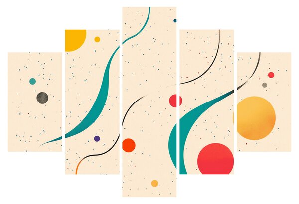 Tablou - Ilustrație colorată minimalistă (150x105 cm)