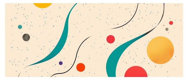 Tablou - Ilustrație colorată minimalistă (120x50 cm)
