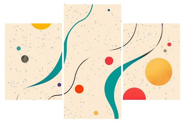 Tablou - Ilustrație colorată minimalistă (90x60 cm)