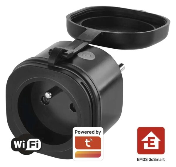 Priză inteligentă de exterior GoSmart 3680W/230V/16A Wi-Fi Tuya IP44