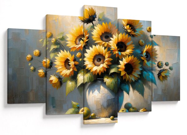 Tablou – Vază cu floarea-soarelui (150x105 cm)
