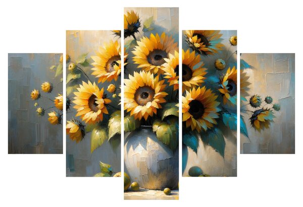 Tablou – Vază cu floarea-soarelui (150x105 cm)