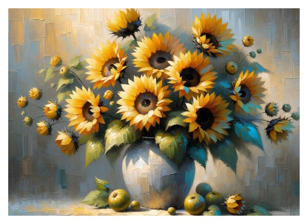 Tablou – Vază cu floarea-soarelui (70x50 cm)