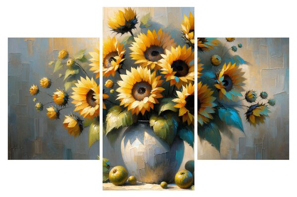 Tablou – Vază cu floarea-soarelui (90x60 cm)