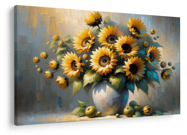 Tablou – Vază cu floarea-soarelui (90x60 cm)