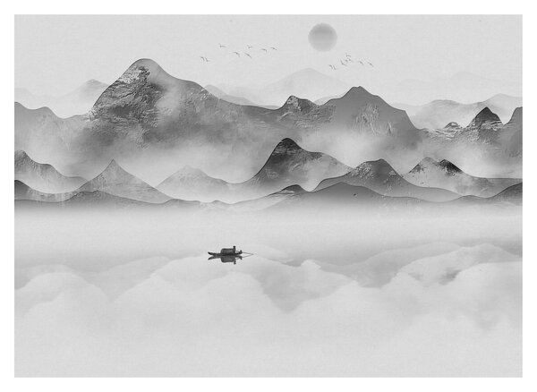 Tablou - Lac japonez (70x50 cm)