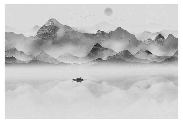 Tablou - Lac japonez (90x60 cm)
