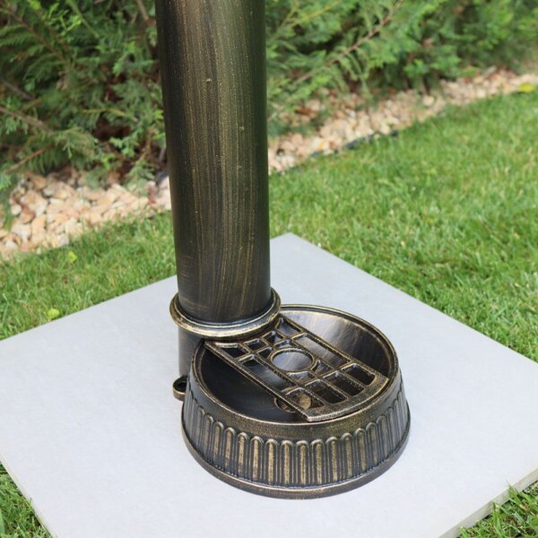 Cișmea de grădină aluminiu Kala, negru-auriu