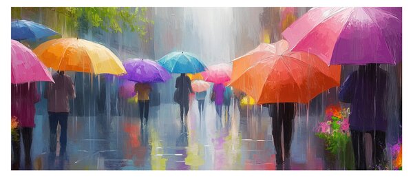 Tablou - Zi ploioasă (120x50 cm)
