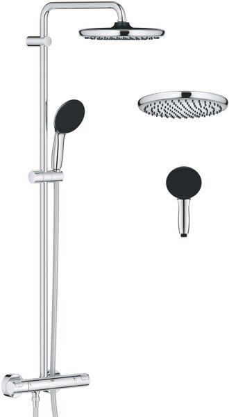Grohe Vitalio Start System set de duș perete cu termostat cu duș de ploaie crom 26677001