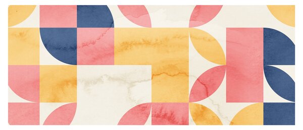 Tablou - Abstracție cu modele retro (120x50 cm)