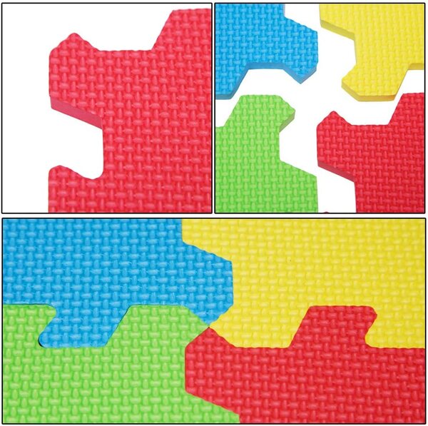 Spielwerk Covoraș din spumă pentru copii PUZZLE, 86 piese, multicolor