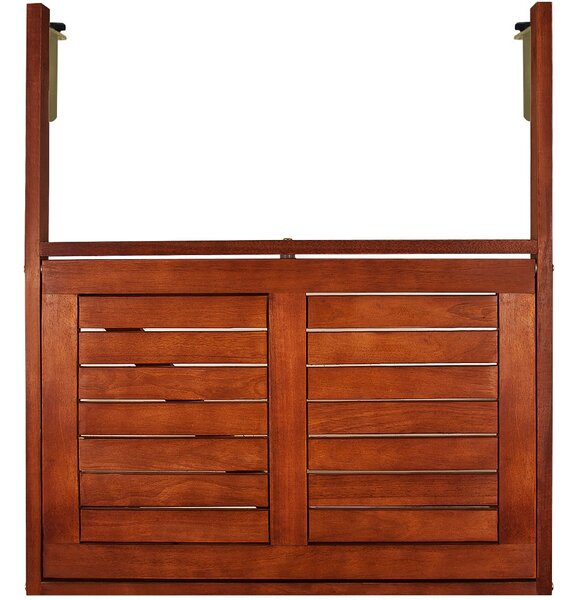 Masă suspendată pentru balcon HANS, 65x45x87cm, maro Casaria