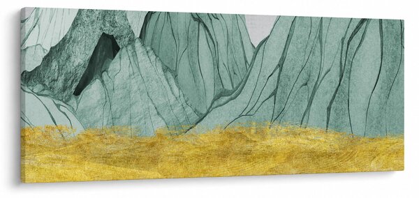 Tablou - Munții Smarald N⁰1 (120x50 cm)