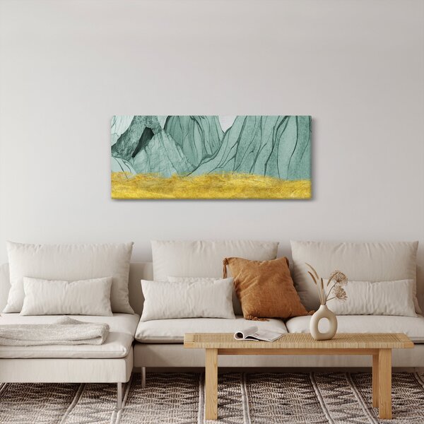 Tablou - Munții Smarald N⁰1 (120x50 cm)