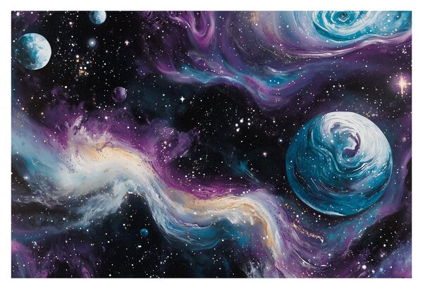 Tablou - Univers pictat (90x60 cm)