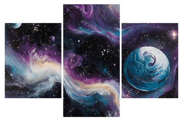 Tablou - Univers pictat (90x60 cm)