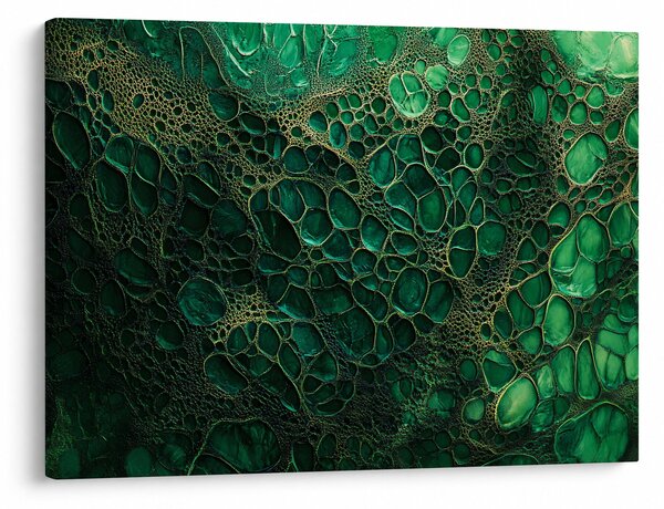 Tablou - Imagine microscopică verde (70x50 cm)