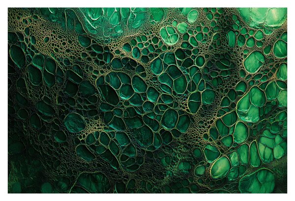 Tablou - Imagine microscopică verde (90x60 cm)