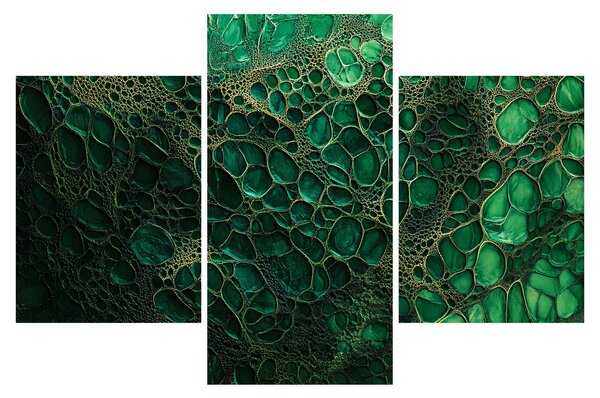 Tablou - Imagine microscopică verde (90x60 cm)