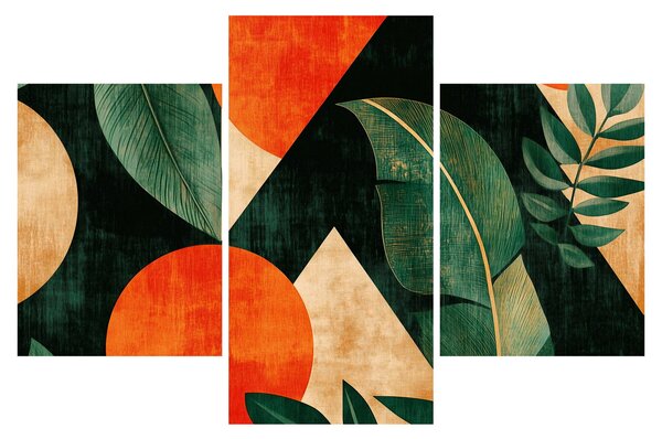 Tablou - Motive naturale geometrice II. (90x60 cm)
