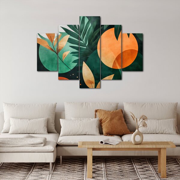 Tablou - Motive naturale geometrice (150x105 cm)