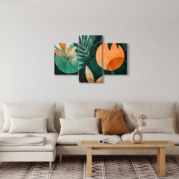 Tablou - Motive naturale geometrice (90x60 cm)