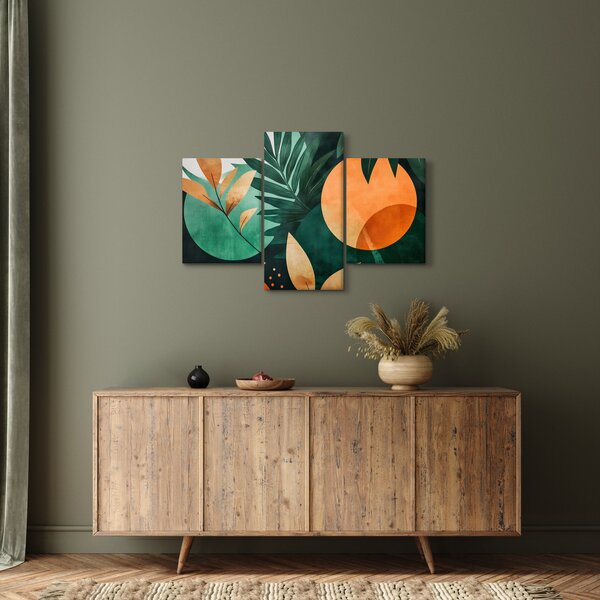 Tablou - Motive naturale geometrice (90x60 cm)