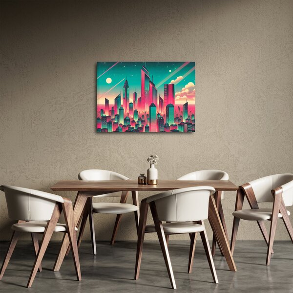 Tablou – Metropolă în stil pop-art (70x50 cm)