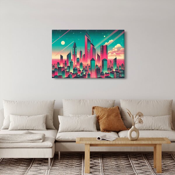 Tablou – Metropolă în stil pop-art (90x60 cm)