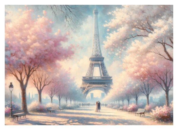 Tablou – Primăvară la Paris (70x50 cm)