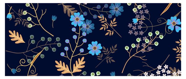 Tablou - Flori de toamnă (120x50 cm)