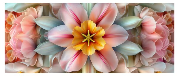 Tablou - Floare caleidoscopică (120x50 cm)