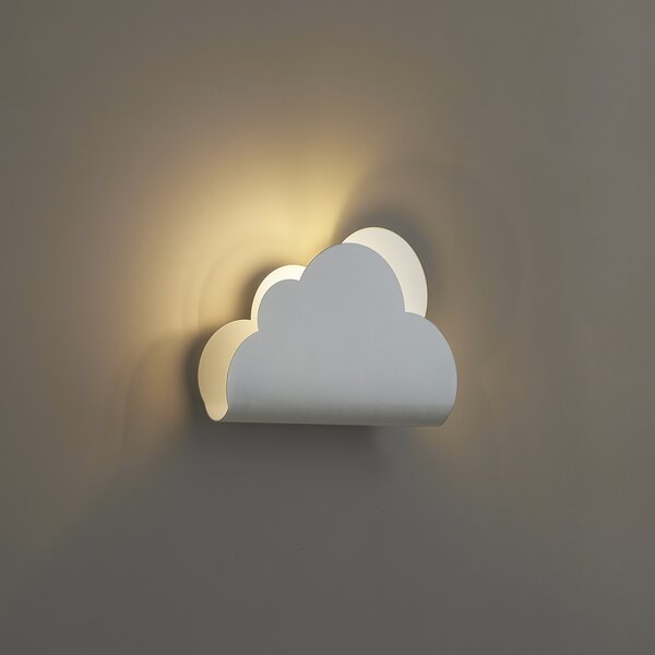 Lampă de perete pentru copii nor alb cu soare - Cloudy