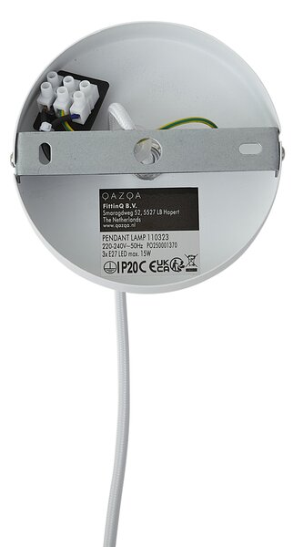 Lampa suspendată modernă albă 50cm 3 lumini - Drum Duo