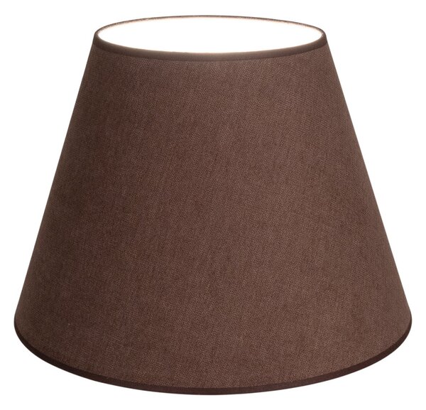 Duolla Abajur Cone, maro, înălțime 30 cm, din țesătură, Maro / Rugină, Țesătură / Textil