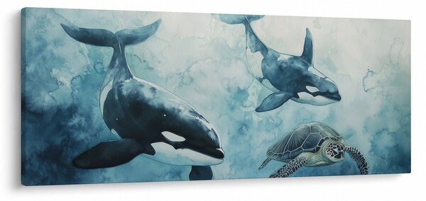 Tablou - Pictură subacvatică (120x50 cm)