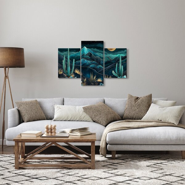 Tablou - Noapte turcoaz (90x60 cm)