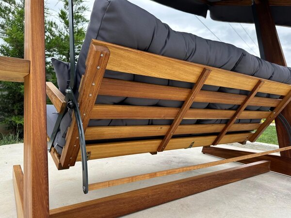 Balansoar cu 3 locuri Sia 2400 Antracit 236x190x175 cm